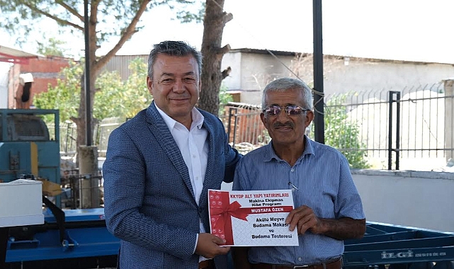 Bergama’ya 1 milyon 300 bin TL Makina Ekipman Desteği