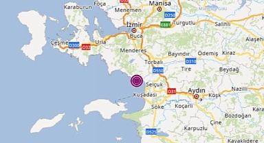 Kuşadası açıklarında 4.7 büyüklüğünde deprem