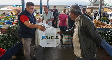Buca pazarlarında çevre farkındalığı