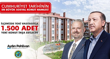 Menemen'e 1500 konut müjdesi 
