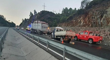 Muğla’da kamyonet kazası 