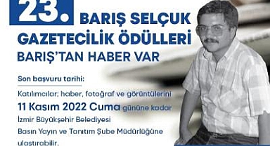 23. Barış Selçuk Gazetecilik Ödülleri’ne başvurular başladı