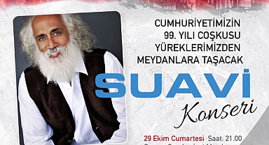 Çeşme’de Cumhuriyet coşkusu Suavi ile meydanlara taşacak