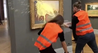 İklim aktivistlerin bu seferki hedefi Monet'in 110 milyonluk tablosu