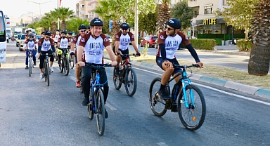 UNESCO Dünya Mirası Yolunda Bisiklet Turu'nun 8. Bergama'dan start aldı