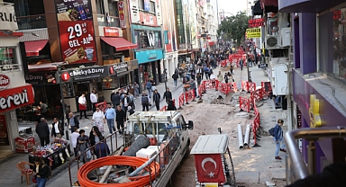 Çarşı yenileme çalışmaları başladı