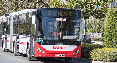 ESHOT'un sefer sırasında klima boruları patladı