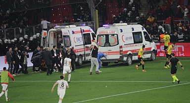 Göztepe - Altay maçında olaylar çıktı, karşılaşma iptal edildi