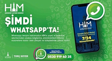 İzmir Büyükşehir Belediyesi artık WhatsApp’ta