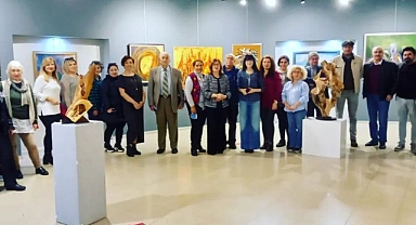 Leyla Buhara yaşı kadar eserle Resim Heykel'de 