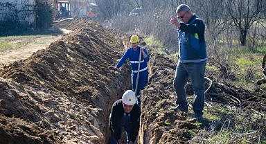 Ödemiş’in İlkurşun mahallesine yeni su hattı