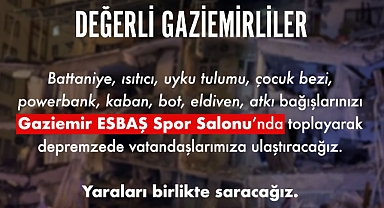 Gaziemir Belediyesi’nden yardım kampanyası