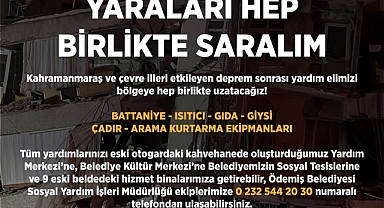 Ödemiş yardım elini deprem bölgesine uzatacak 