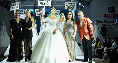 Mankenlerden savaşa tepki