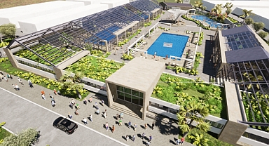 Ilıca Günübirlik Termal Tesisleri’nin yüzde 65’i bitti