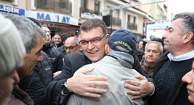 Seferihisarlılar “Goca Başkanı” coşkuyla karşıladı