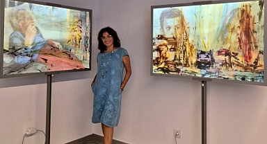 Işıklı, iki katmanlı resimleri ile fark yaratan ressam: Gülderen Depas