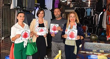 Karabağlar'da esnaf ve muhtarlar şiddete karşı el ele